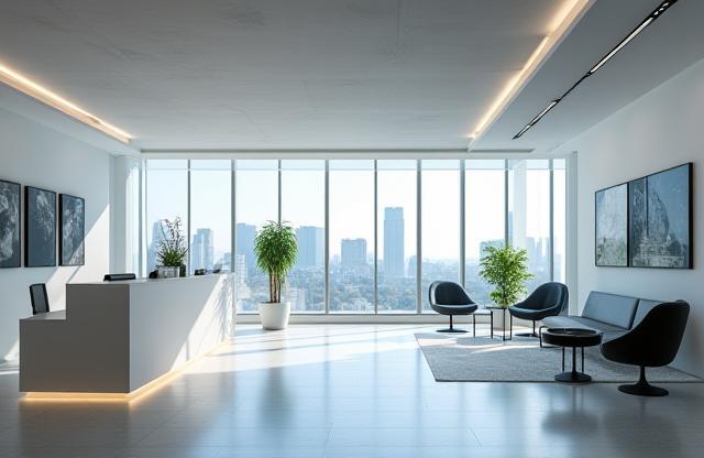 Modern office space representing HelvetiCoach AG's headquarters in Zurich